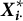 upper X Subscript i dot Superscript asterisk