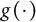 g left parenthesis dot right parenthesis