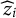 ModifyingAbove z With caret Subscript i