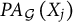 upper P upper A Subscript script upper G Baseline left parenthesis upper X Subscript j Baseline right parenthesis