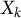 upper X Subscript k