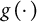 g left parenthesis dot right parenthesis