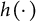 h left parenthesis dot right parenthesis