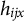 h Subscript i j x
