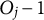 upper O Subscript j Baseline minus 1