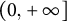 left parenthesis 0 comma plus infinity right bracket
