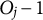 upper O Subscript j Baseline minus 1