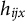 h Subscript i j x