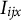 upper I Subscript i j x