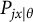 upper P Subscript j x vertical bar theta
