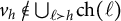 v Subscript h Baseline ̸ element of backslash leftcup Underscript script l succeeds h Endscripts ch left parenthesis script l right parenthesis