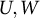 upper U comma upper W