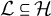 script upper L subset of or equal to script upper H