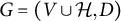 upper G equals left parenthesis upper V union script upper H comma upper D right parenthesis