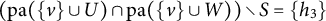 left parenthesis pa left parenthesis StartSet v EndSet union upper U right parenthesis intersection pa left parenthesis StartSet v EndSet union upper W right parenthesis right parenthesis divided by upper S equals StartSet h 3 EndSet