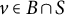 v element of upper B intersection upper S