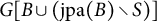 upper G upper B union left parenthesis jpa left parenthesis upper B right parenthesis divided by upper S right parenthesis