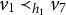 v 1 precedes Subscript h 1 Baseline v 7