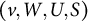 left parenthesis v comma upper W comma upper U comma upper S right parenthesis