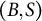 left parenthesis upper B comma upper S right parenthesis