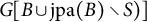 upper G upper B union jpa left parenthesis upper B right parenthesis divided by upper S right parenthesis