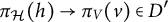 pi Subscript script upper H Baseline left parenthesis h right parenthesis right arrow pi Subscript upper V Baseline left parenthesis v right parenthesis element of upper D prime