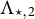 upper Lamda Subscript star comma 2