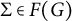 upper Sigma element of upper F left parenthesis upper G right parenthesis