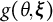 g left parenthesis theta comma xi right parenthesis