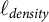 script l Subscript d e n s i t y