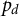 p Subscript d
