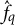 ModifyingAbove f Subscript q Baseline With caret