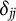 delta Subscript j j