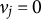 nu Subscript j Baseline equals 0