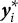 y Subscript i Superscript asterisk
