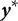 y Superscript asterisk