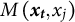 upper M left parenthesis x Subscript t Baseline comma x Subscript j Baseline right parenthesis