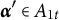 alpha prime element of upper A Subscript 1 t