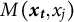 upper M left parenthesis x Subscript t Baseline comma x Subscript j Baseline right parenthesis