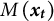 upper M left parenthesis x Subscript t Baseline right parenthesis