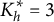 upper K Subscript h Superscript asterisk Baseline equals 3