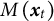 upper M left parenthesis x Subscript t Baseline right parenthesis