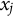 x Subscript j