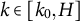k element of k 0 comma upper H