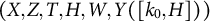 left parenthesis upper X comma upper Z comma upper T comma upper H comma upper W comma upper Y left parenthesis k 0 comma upper H right parenthesis right parenthesis