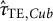 ModifyingAbove tau Subscript TE comma upper C u b Baseline With caret