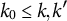 k 0 less than or equals k comma k prime