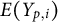 upper E left parenthesis upper Y Subscript p comma i Baseline right parenthesis