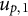 u Subscript p comma 1