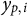 y Subscript p comma i